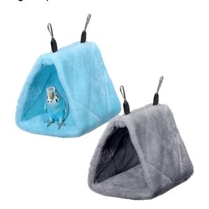 Cozy Blue and Gray Bird Hut